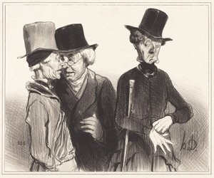 No proszę! Ty zostałeś rentierem, ja lekarzem, on... autorstwa Honoré Daumier