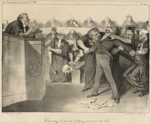 Macie głos, wytłumaczcie się, jesteście wolni! autorstwa Honoré Daumier