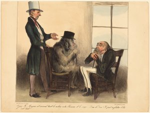 Proszę spojrzeć, panie Mayeux, na to zwierzę... autorstwa Honoré Daumier