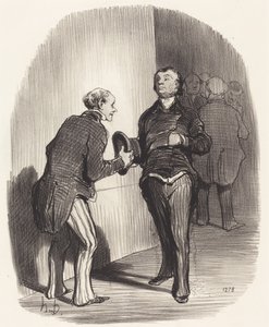 Widok ministerialnego przedpokoju... autorstwa Honoré Daumier