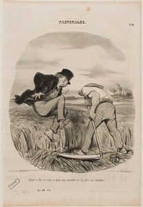 Gdy robi się siano, nie należy podchodzić zbyt blisko żniwiarzy autorstwa Honoré Daumier