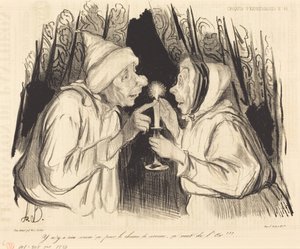 Nie ma nic lepszego na przeziębienie... autorstwa Honoré Daumier