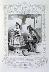ilustracje o ideach i legendach Philipon pod tytułem Les Cent i Robert Macaire autorstwa Honoré Daumier