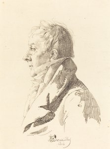 Portret mężczyzny autorstwa Honore Jean Dubois Duperray