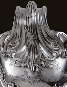 Szczegół wazy, okładki i wkładki w stylu Ludwika XV autorstwa Honore de Balzac