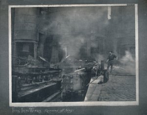 Tees Iron Works - Spływający żużel, 1919 autorstwa Hood and Co. Ltd