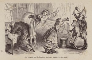 Ilustracja do Un Bon Petit Diable (grawerunek) autorstwa Horace (after) Castelli