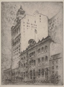 Tammany Hall (akwaforta) autorstwa Horace Devitt Welsh