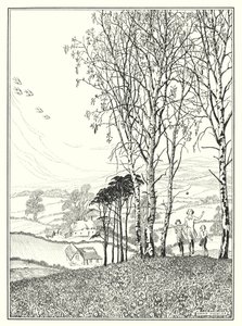 Kwiecień (litografia) autorstwa Horace J. Knowles