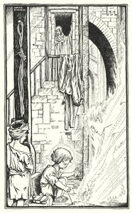 W Nazarecie (litografia) autorstwa Horace J. Knowles