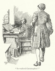Na spacerze Johann Christoph Bach (litografia)