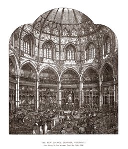 Sala Cechu Nowej Rady, 1884, 1886 autorstwa Horace Jones