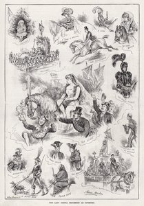 Procesja Lady Godiva w Coventry (grawerowanie)