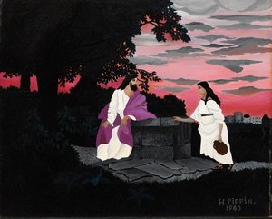 Chrystus i Niewiasta Samarii autorstwa Horace Pippin