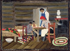 Dziękczynienie, c.1942 (olej na panelu)