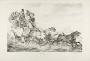 Dyliżans autorstwa Emile Jean Horace Vernet