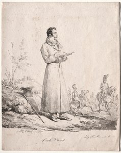 Antoine Charles Horace Vernet, zwany Carle autorstwa Emile Jean Horace Vernet