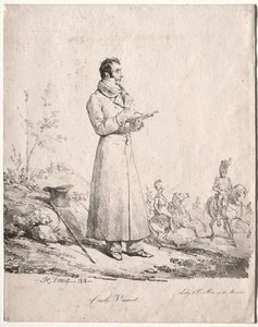 Antoine Charles Horace Vernet, zwany Carle. autorstwa Emile Jean Horace Vernet
