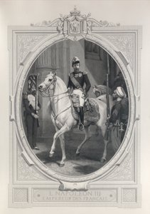 Konny portret Napoleona 3 autorstwa Horace Vernet