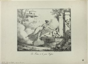 Fortuna i małe dziecko autorstwa Emile Jean Horace Vernet