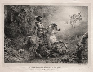 Henryk IV, król Francji. autorstwa Emile Jean Horace Vernet