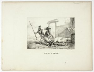 Trzymaj się mocno autorstwa Emile Jean Horace Vernet