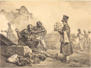 Mój kapralu, mogłem tylko to mieć autorstwa Emile Jean Horace Vernet