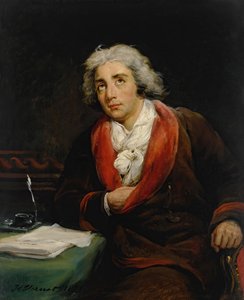 Portret poety André Chéniera 1762-1794, 1825. autorstwa Emile Jean Horace Vernet