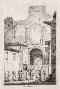 Procesja w Arles, 1918. autorstwa Emile Jean Horace Vernet