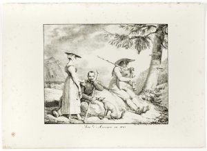 Scena Owernii w 1845 autorstwa Emile Jean Horace Vernet