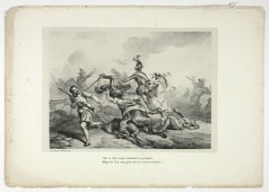 BOURBON rzuca się na tego dumnego wroga... autorstwa Horace Vernet