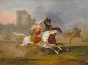 Turk i Kozak, 1809 autorstwa Emile Jean Horace Vernet