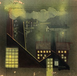 Przemysł nocą, ok. godz. 1940. autorstwa Horatio C. Forjohn