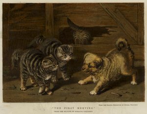 Pierwsze spotkanie (chromolitho)