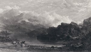 Highland Loch, mgła spoczywająca na górach autorstwa Horatio Macculloch