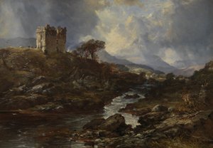 Zamek Kinlochaline autorstwa Horatio McCulloch