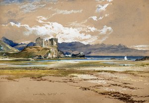 Zamek Knock, Skye, c.1834 (akwarela)