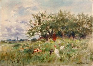 Obserwowanie indyków autorstwa Horatio Walker
