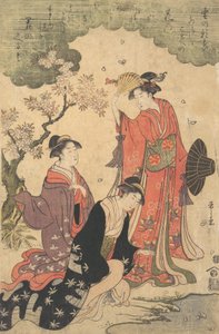 Panie na pikniku, ok. godz. 1790. autorstwa Hosoda Eishi