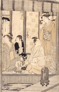 Morning Glory (Asago) (kolorowy drzeworyt) autorstwa Hosoda Eishi