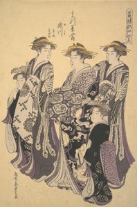 Oiran Segawa z Matsubaya Domu Sosny, ca. 1788.