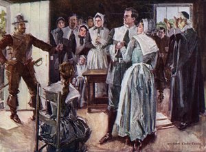Ilustracja do The Courtship of Miles Standish autorstwa Henry