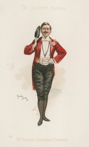 Pełnowymiarowy portret mistrza ceremonii (kolorowa litografia) autorstwa Howard Davie