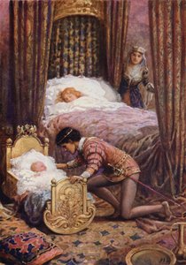 „Schylił się, by pocałować małe dziecko” z „Luciella” (kolor lito) autorstwa Howard Davie