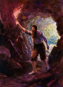 Ilustracja do Robinsona Crusoe autorstwa Howard Davie
