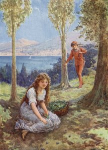 „Nagle zatrzymał się i patrzył z zachwytem” z „Filadoro” (kolor lito) autorstwa Howard Davie