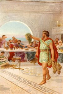„Wtedy Perseusz trzymał wysoko głowę Gorgona” (kolor lito) autorstwa Howard Davie