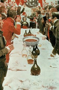 Bankiet do Geneta, ilustracja z „Waszyngton i francuski szał 