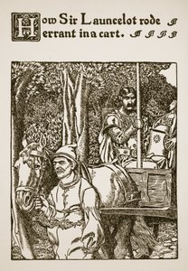 Jak Sir Launcelot na wozie błądził, ilustracja z 