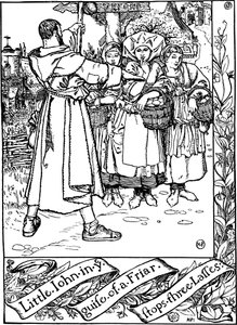 Ilustracja z książki The Merry Adventures of Robin Hood, Howard Pyle, 1883. autorstwa Howard Pyle